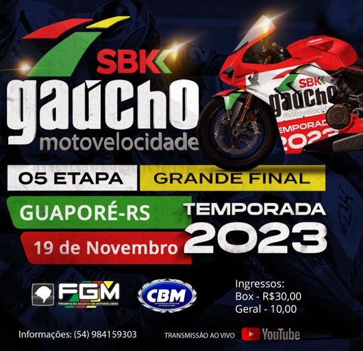 Imagem SBK GAÚCHO DE MOTOVELOCIDADE 2023