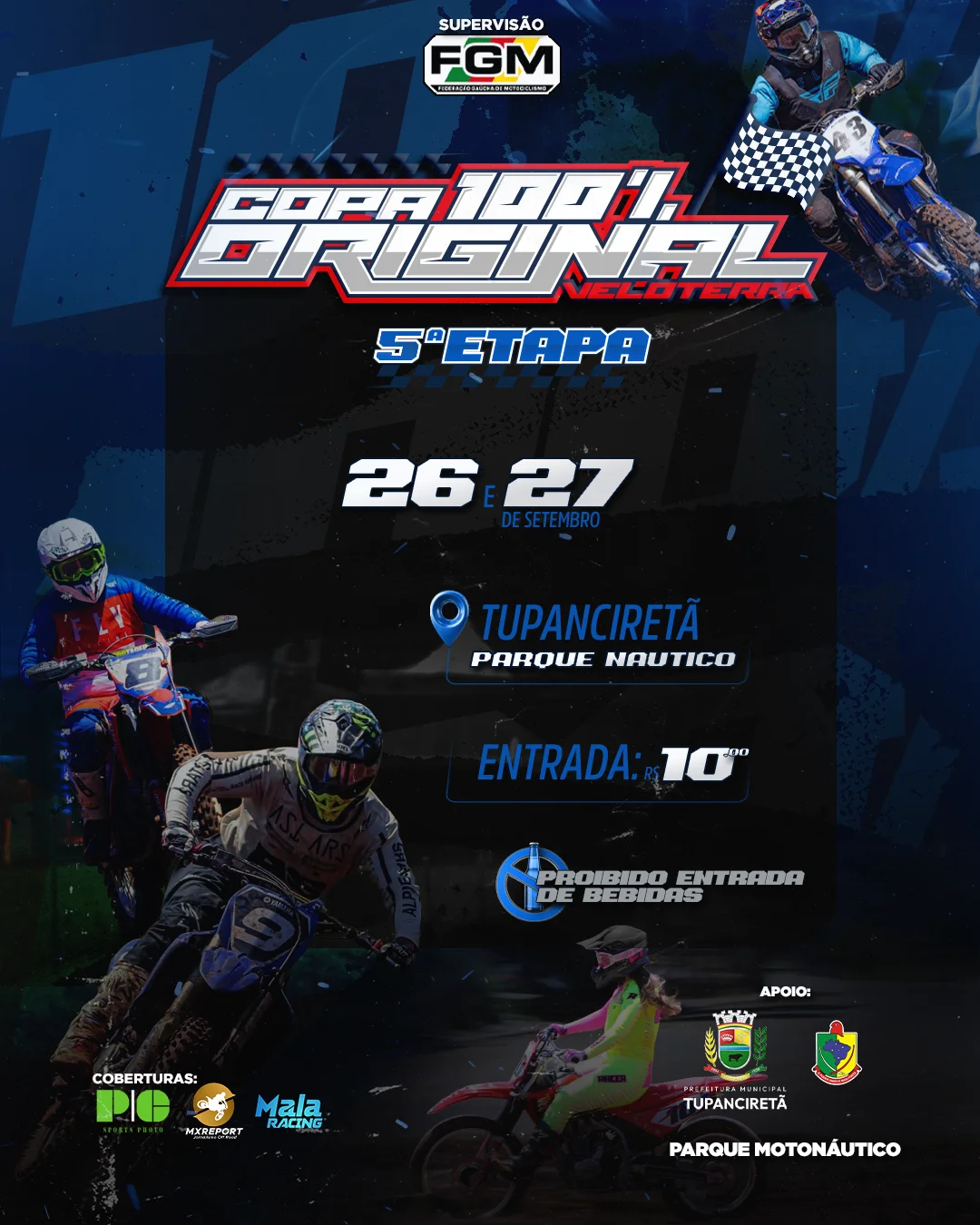 Imagem Tupanciretã Sedia a 5ª Etapa da Copa 100% Original de Velocaterra no Final de Semana