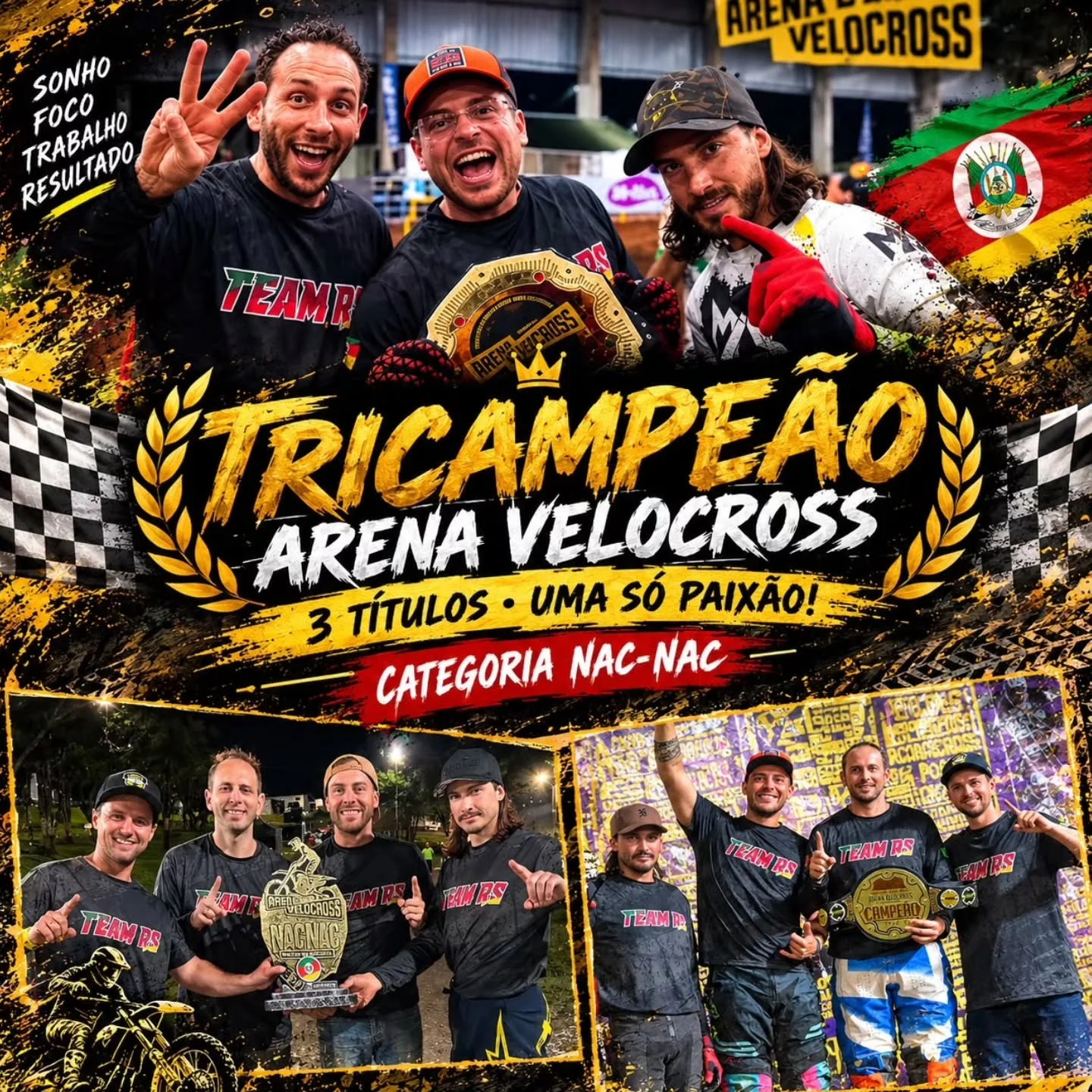 Imagem RIO GRANDE DO SUL É TRICAMPEÃO DO DESAFIO NACNAC NO ARENA VELOCROSS
