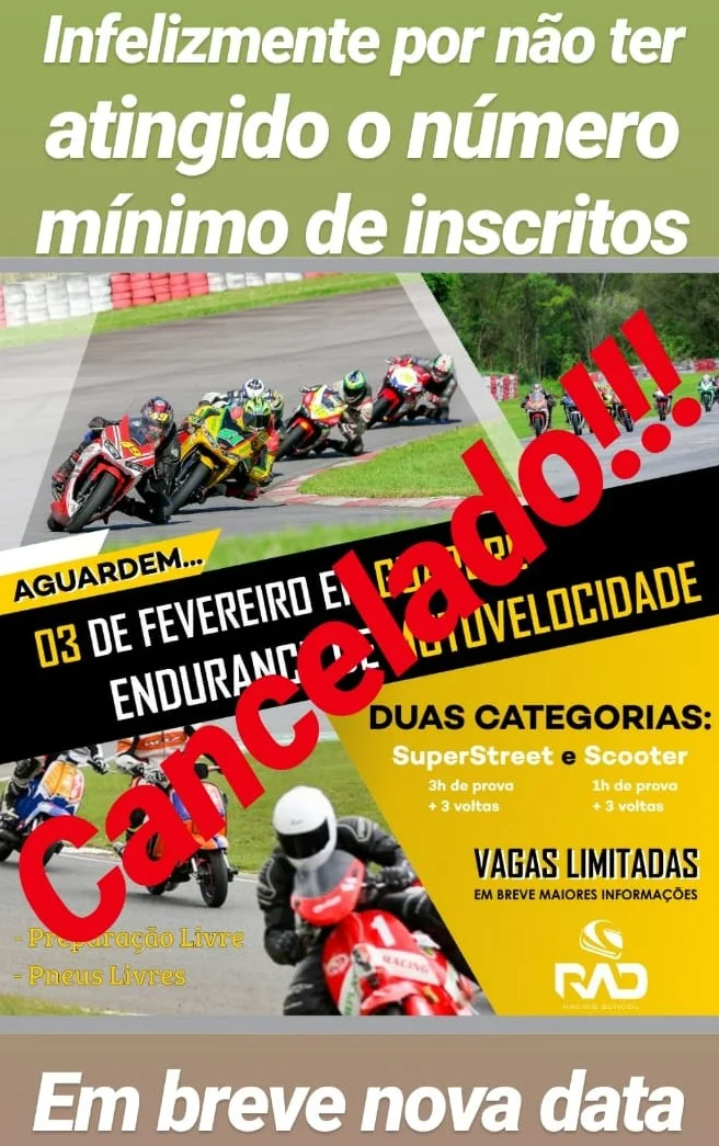 Imagem CANCELADO - 1ª Endurance de Motovelocidade