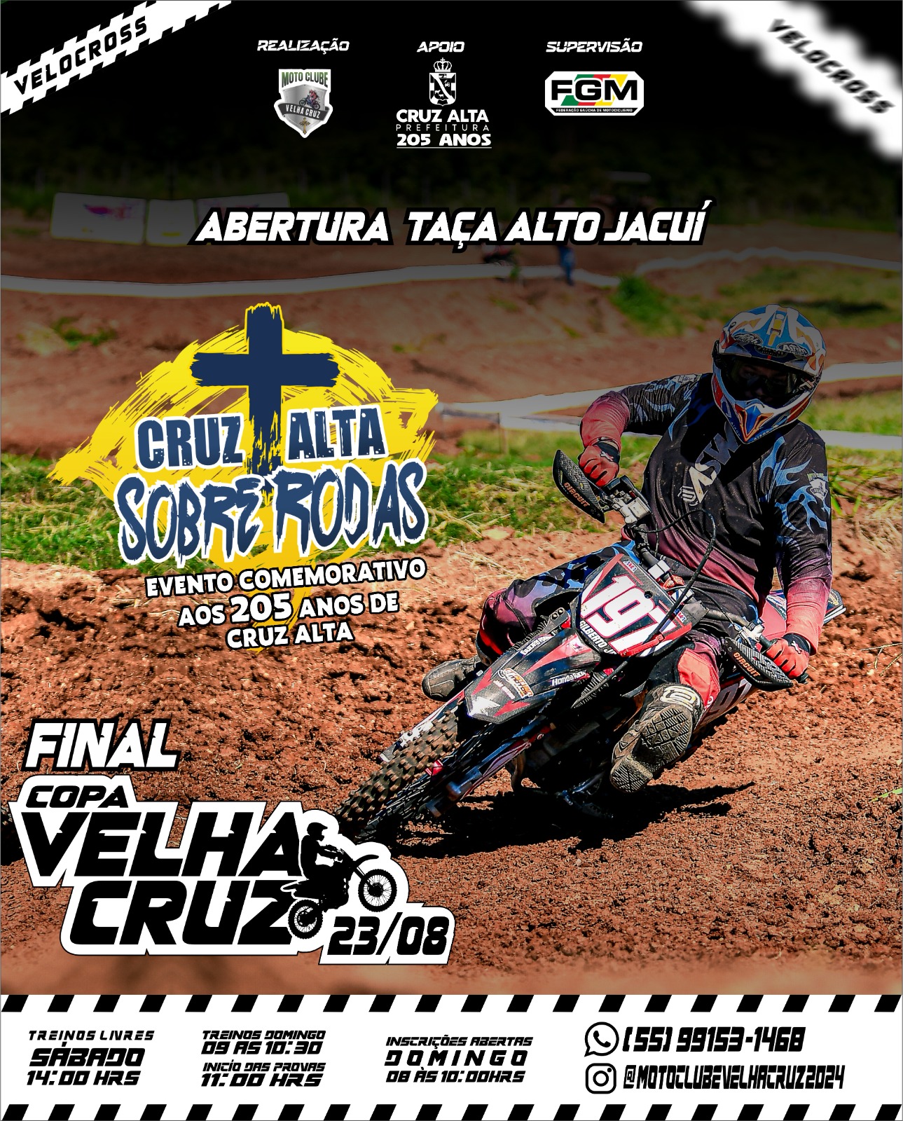 Imagem Cruz Alta celebra 205 anos com evento que une tradição, esporte e velocidade sobre duas rodas