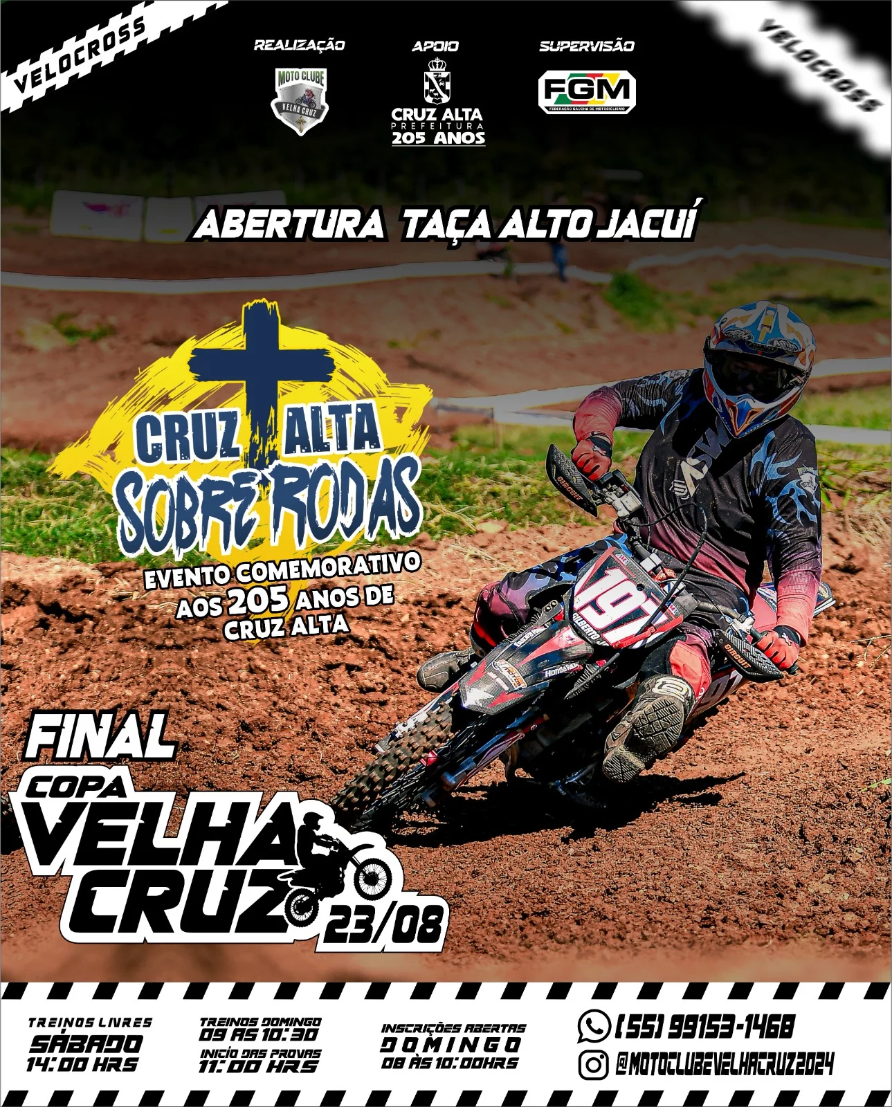 Imagem Cruz Alta celebra 205 anos com evento que une tradição, esporte e velocidade sobre duas rodas