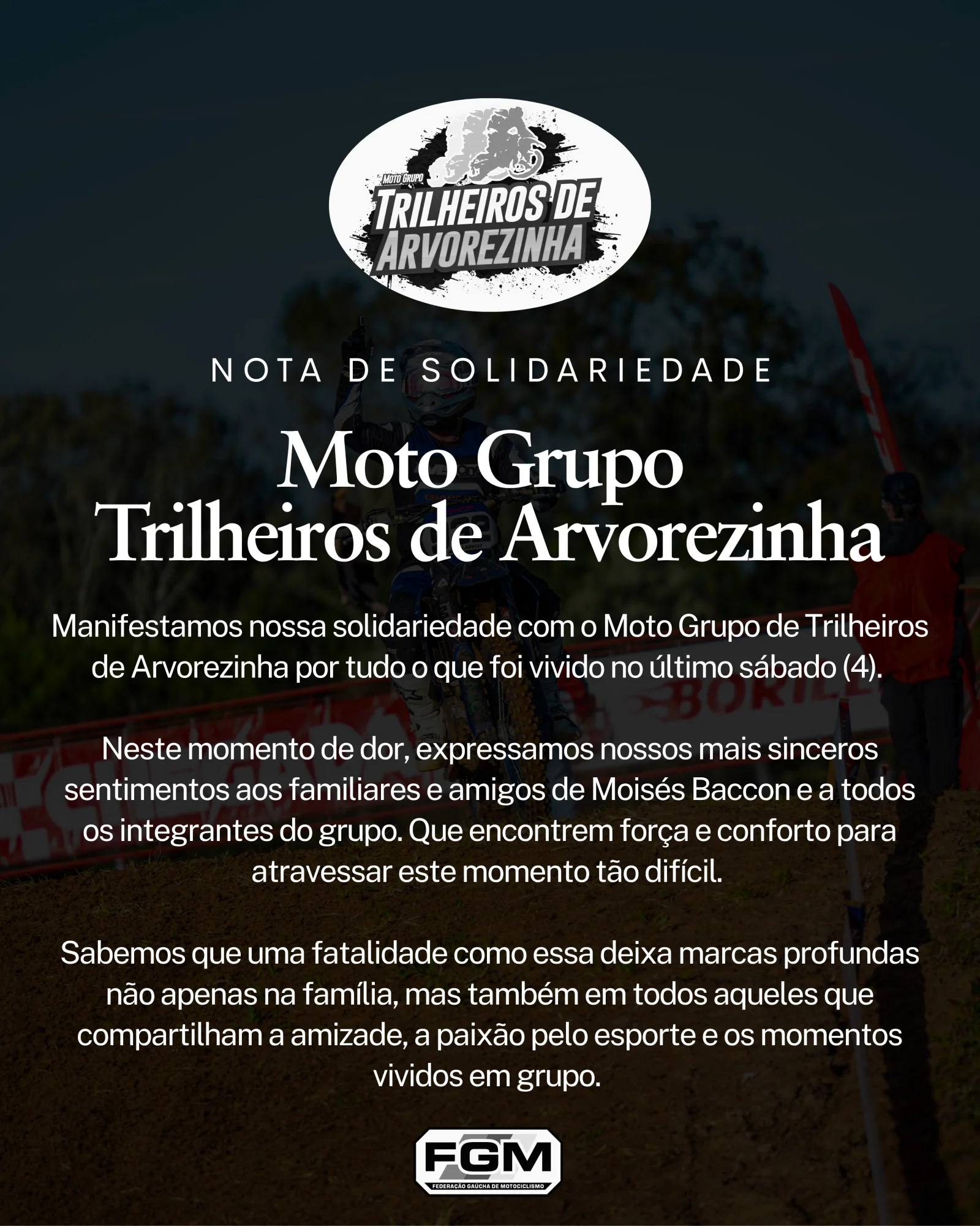 Imagem Nota de Solidariedade