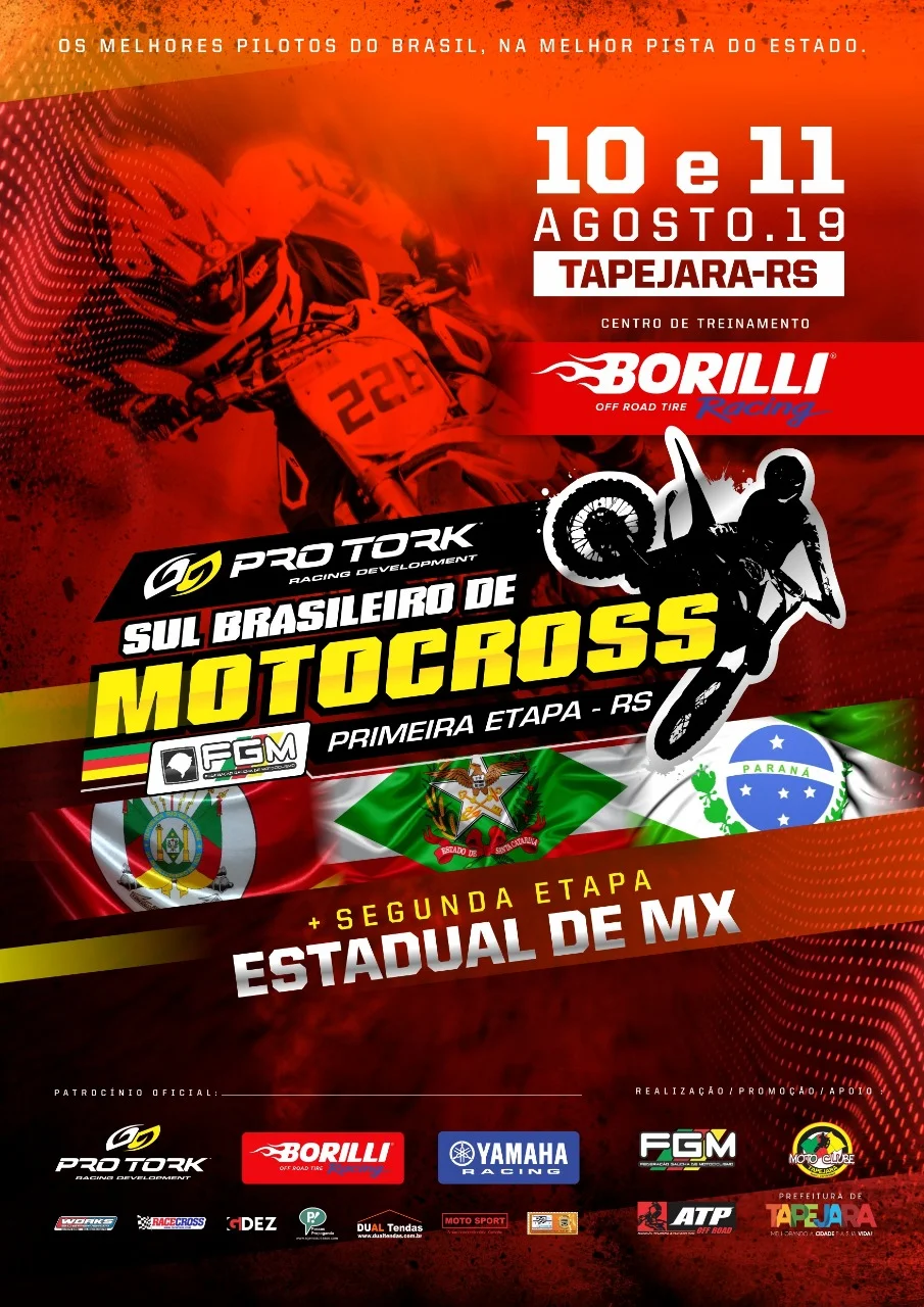 Imagem Abertura do Sul Brasileiro e 2ª Etapa do Pro Tork Gaúcho de Motocross