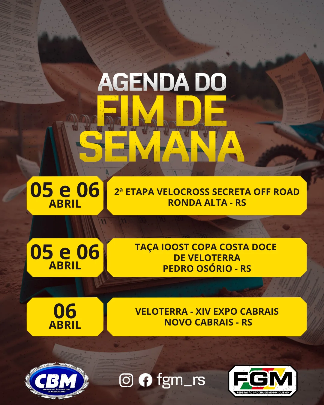 Imagem Fim de semana de muita velocidade no Velocross e Veloterra pelo Rio Grande do Sul