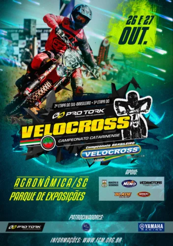 Imagem Inscrições abertas para etapas do Catarinense, Brasileiro e Sul Brasileiro de Velocross