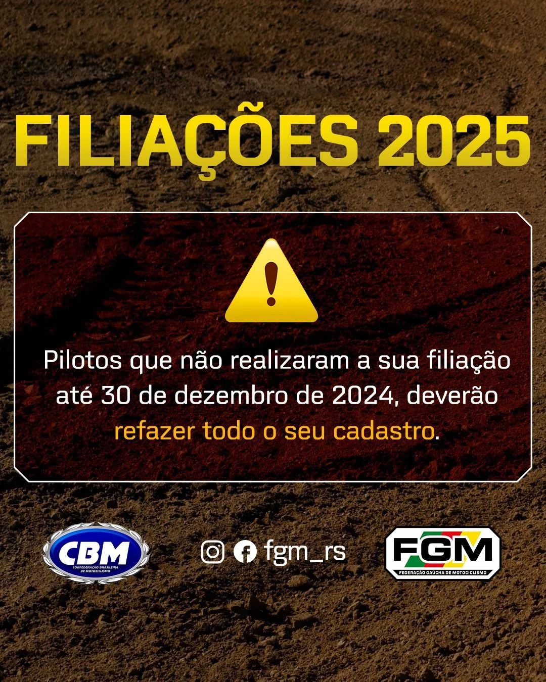 Imagem Atenção, pilotos! Tudo sobre sua Filiação 2025.