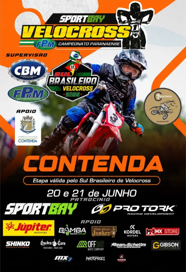 Imagem Contenda recebe etapa do Sul-Brasileiro de Velocross e espera participação de pilotos gaúchos