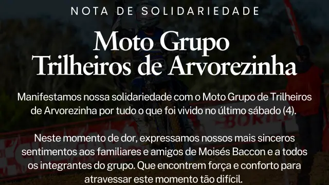 Imagem Nota de Solidariedade