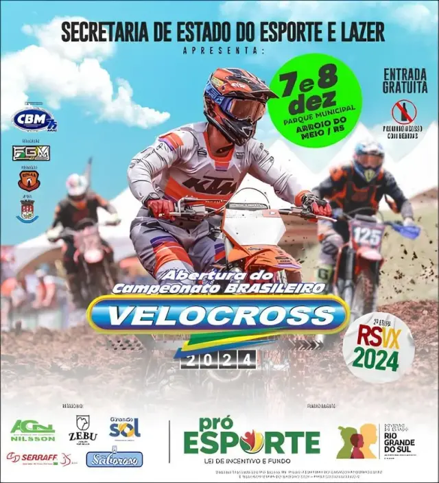 Imagem Grande Final dos Campeonatos Brasileiro e Gaúcho de Velocross acontece em Arroio do Meio/RS