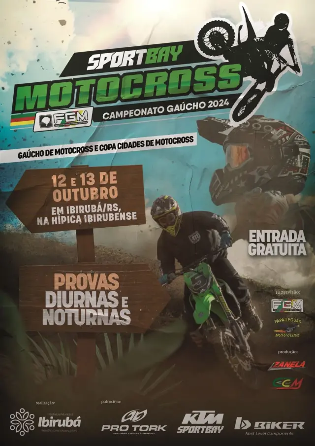 Imagem 6ª e 7ª Etapas do Campeonato Gaúcho Sportbay de Motocross e Copa Cidades de Motocross Neste Final de Semana em Ibirubá