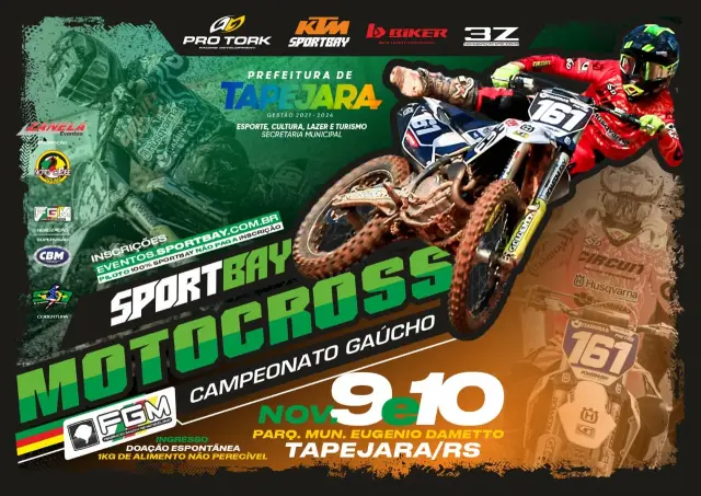 Imagem Super Final do Campeonato Gaúcho Sportbay de Motocross em Tapejara: Emoção, Adrenalina e a Busca Pelo Título!